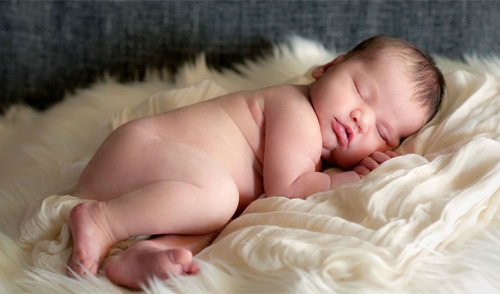 Servizio fotografico bambino che dorme